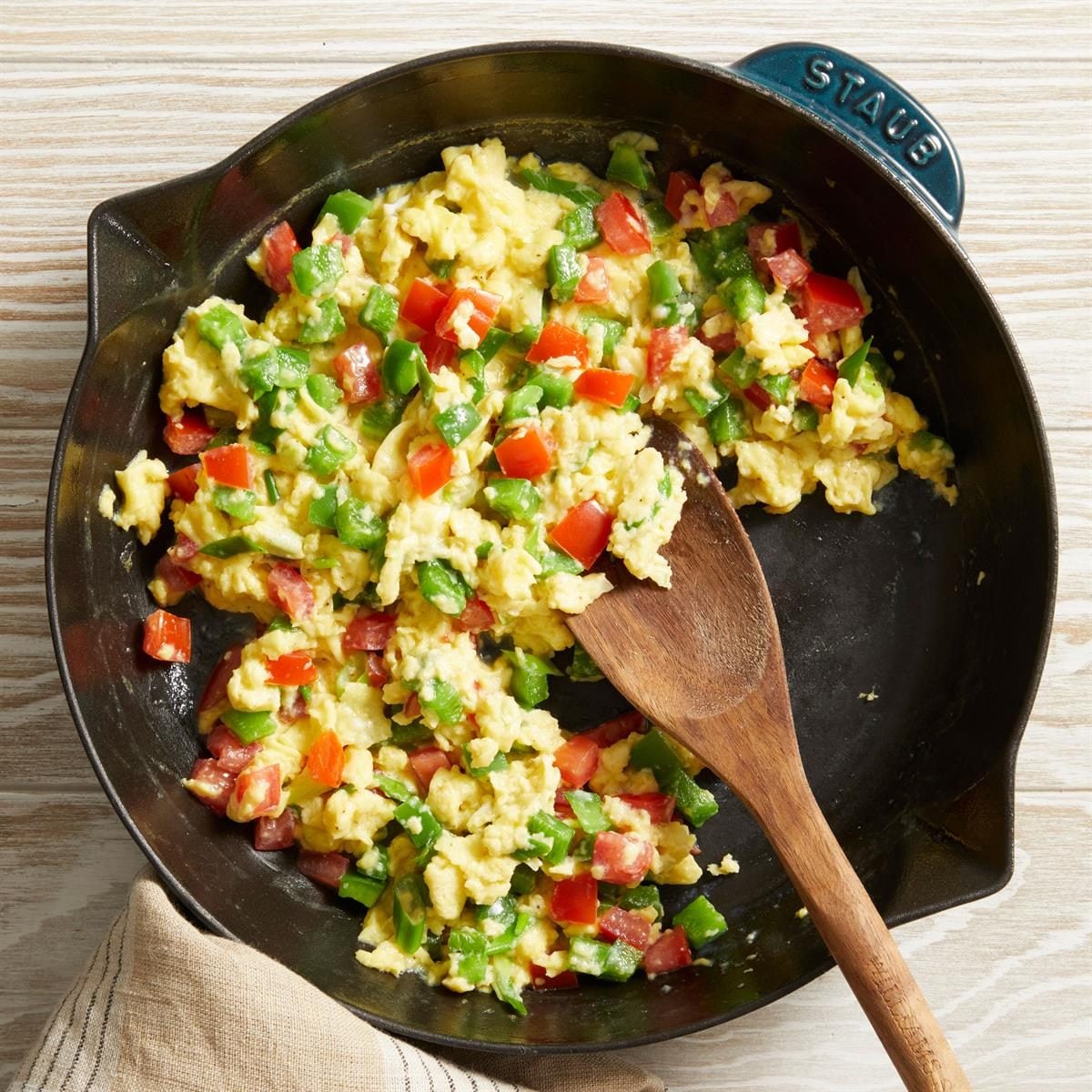 Savory Herb-Scrambled Eggs with Spring Vegetables