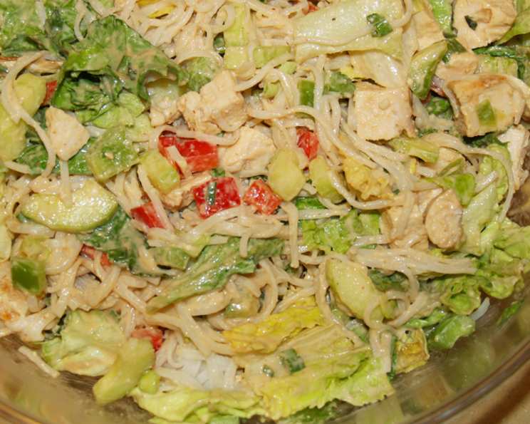 Cucumber and Sesame Noodle Salad with Lime Dressing