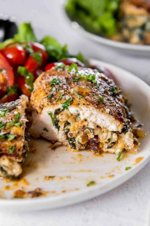 Lemon-Infused Ricotta Stuffed Chicken Breast