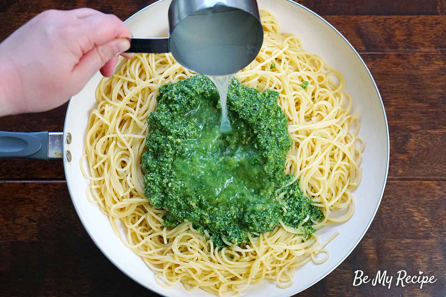 Motion-Activated Basil Pesto Pasta