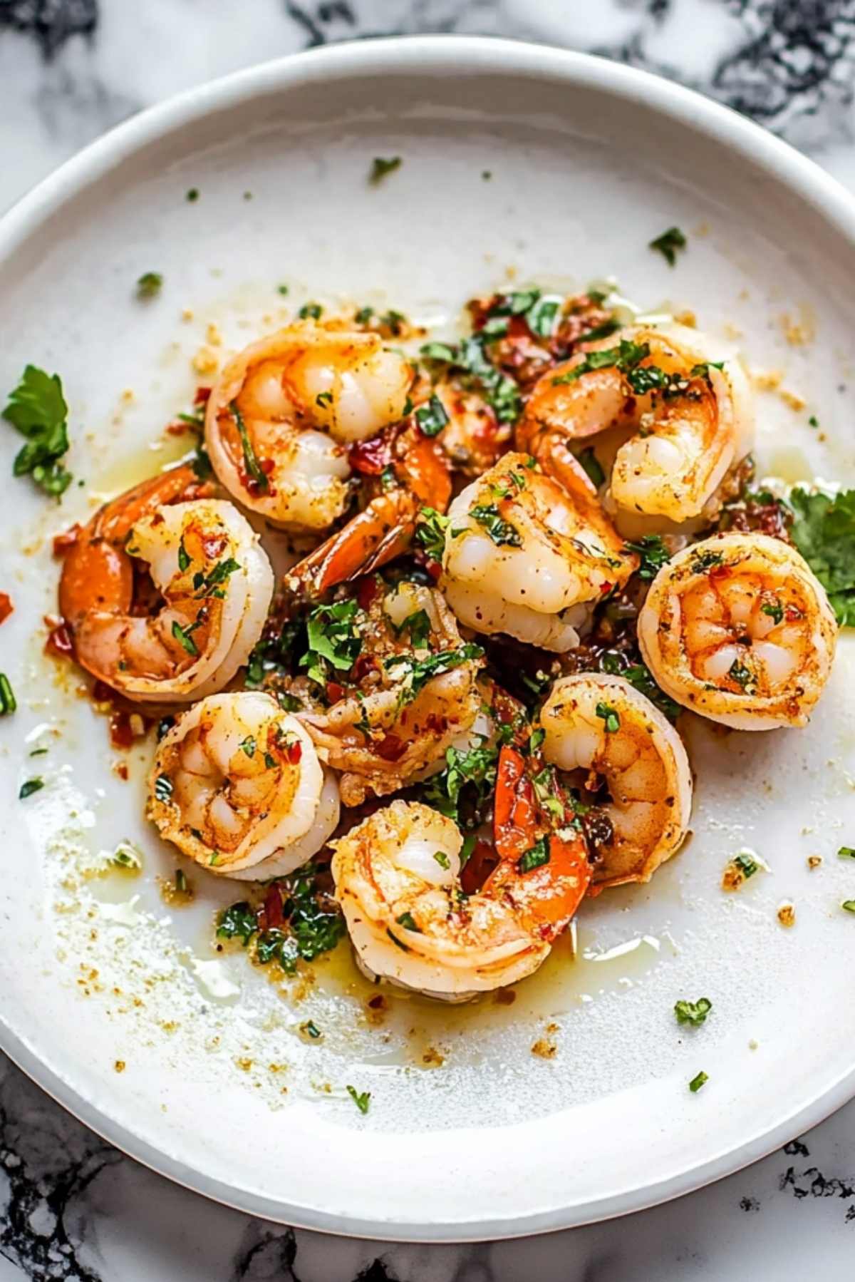 Sautéed Shrimp with Garlic and Chili