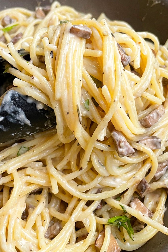 One-Pot Mushroom Pasta with Heavy Cream