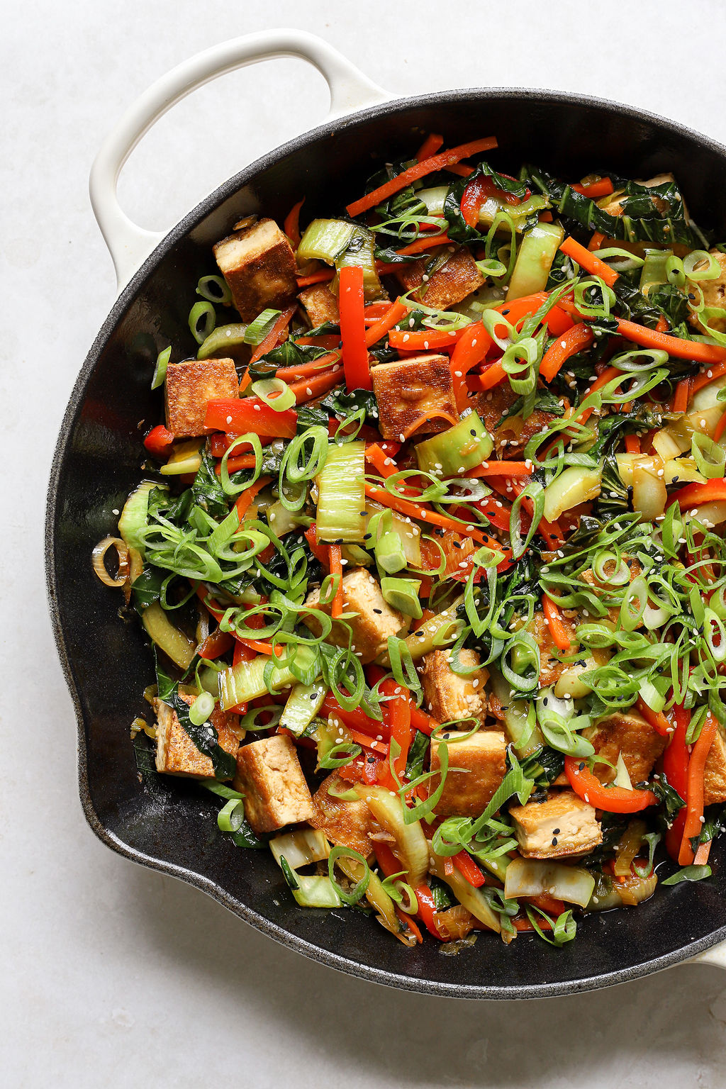 Tofu and Bok Choy Stir-Fry with Chili Oil
