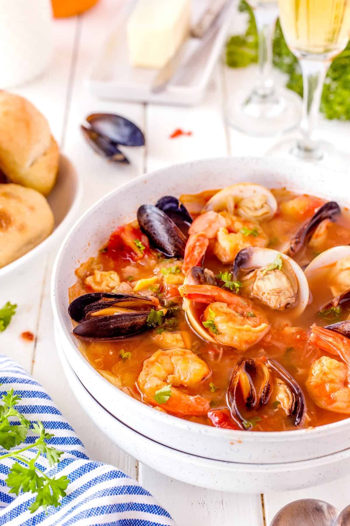 Fisherman's Seafood Stew with Lemon