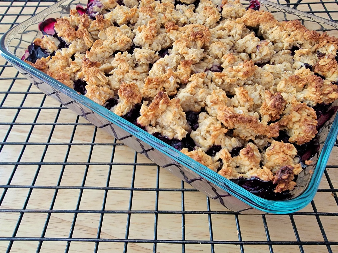 Wild Blueberry and Almond Crisp