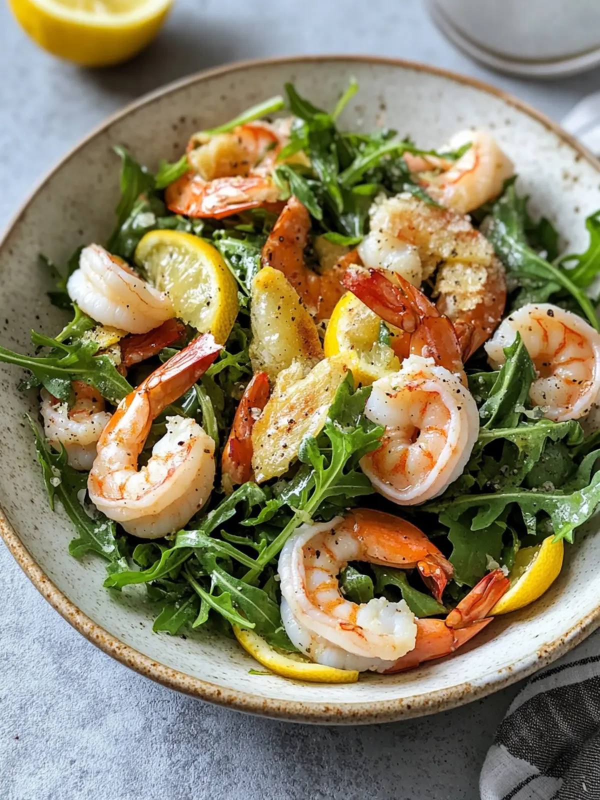 Arugula Shrimp Salad with Dill Vinaigrette