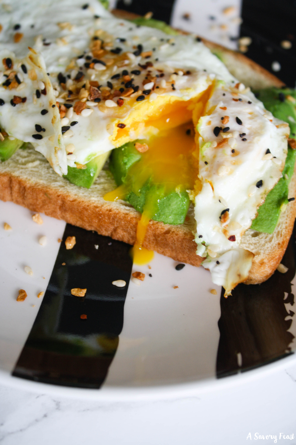 Savory Egg and Avocado 'Everything' Toast