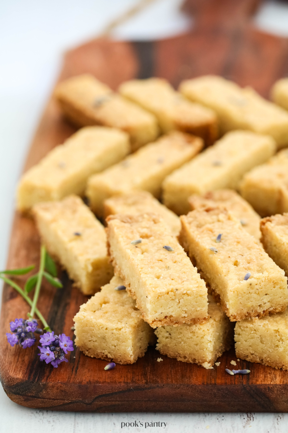 Honey-Lavender Shortbread Cookies with Sea Salt