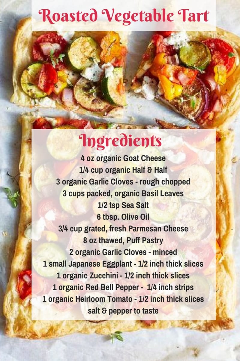 Rosemary-Infused Roasted Vegetable Tart