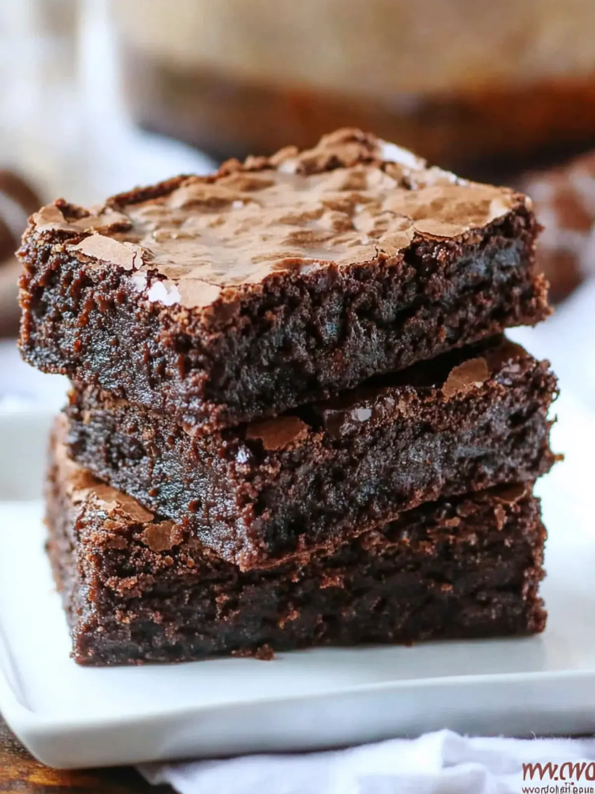 Baked Double Chocolate Brownies