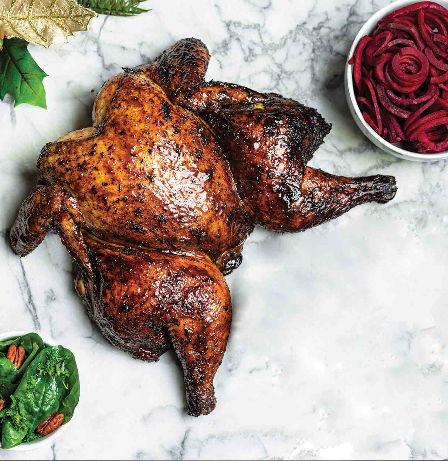Citrus-Roasted Chicken with Dill Sauce