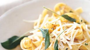 Hand-Pressed Fettuccine with Brown Butter and Sage