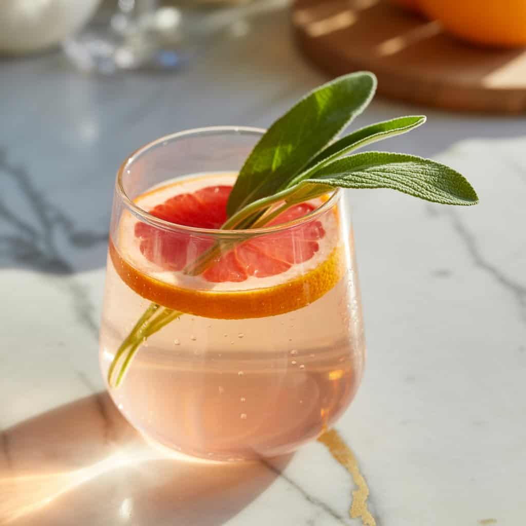 Muddled Texas Sage & Grapefruit Spritz