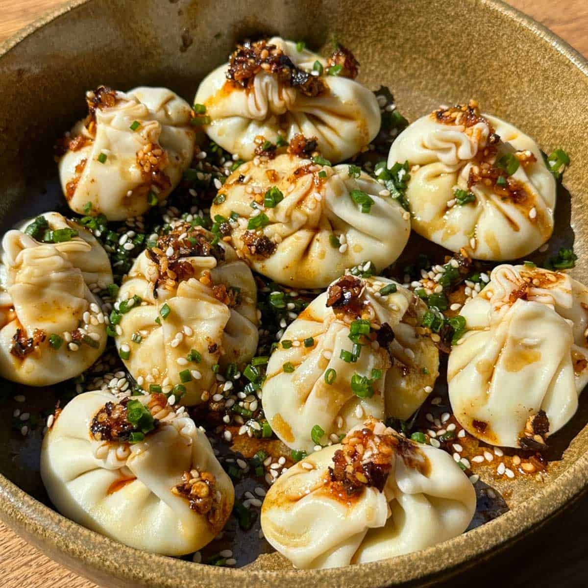 Steamed Chive and Ginger Dumplings