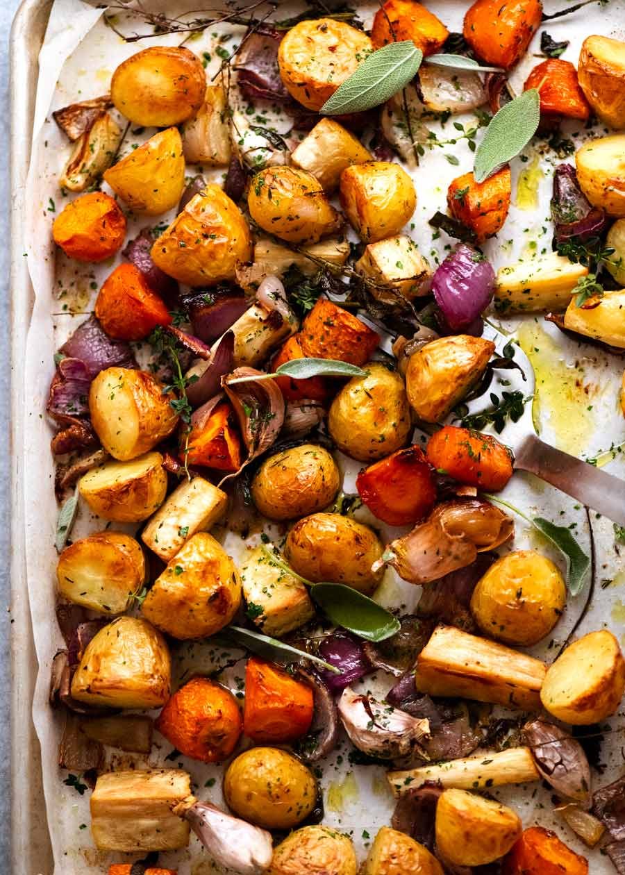Golden Sunset Roasted Vegetables