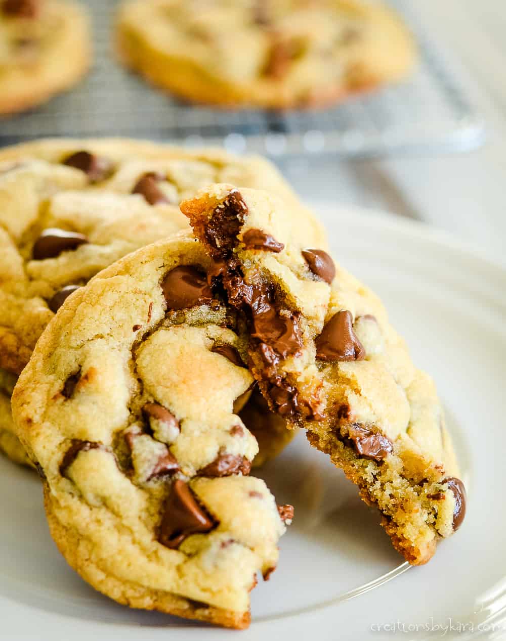 Melted Butter Chocolate Chip Cookies