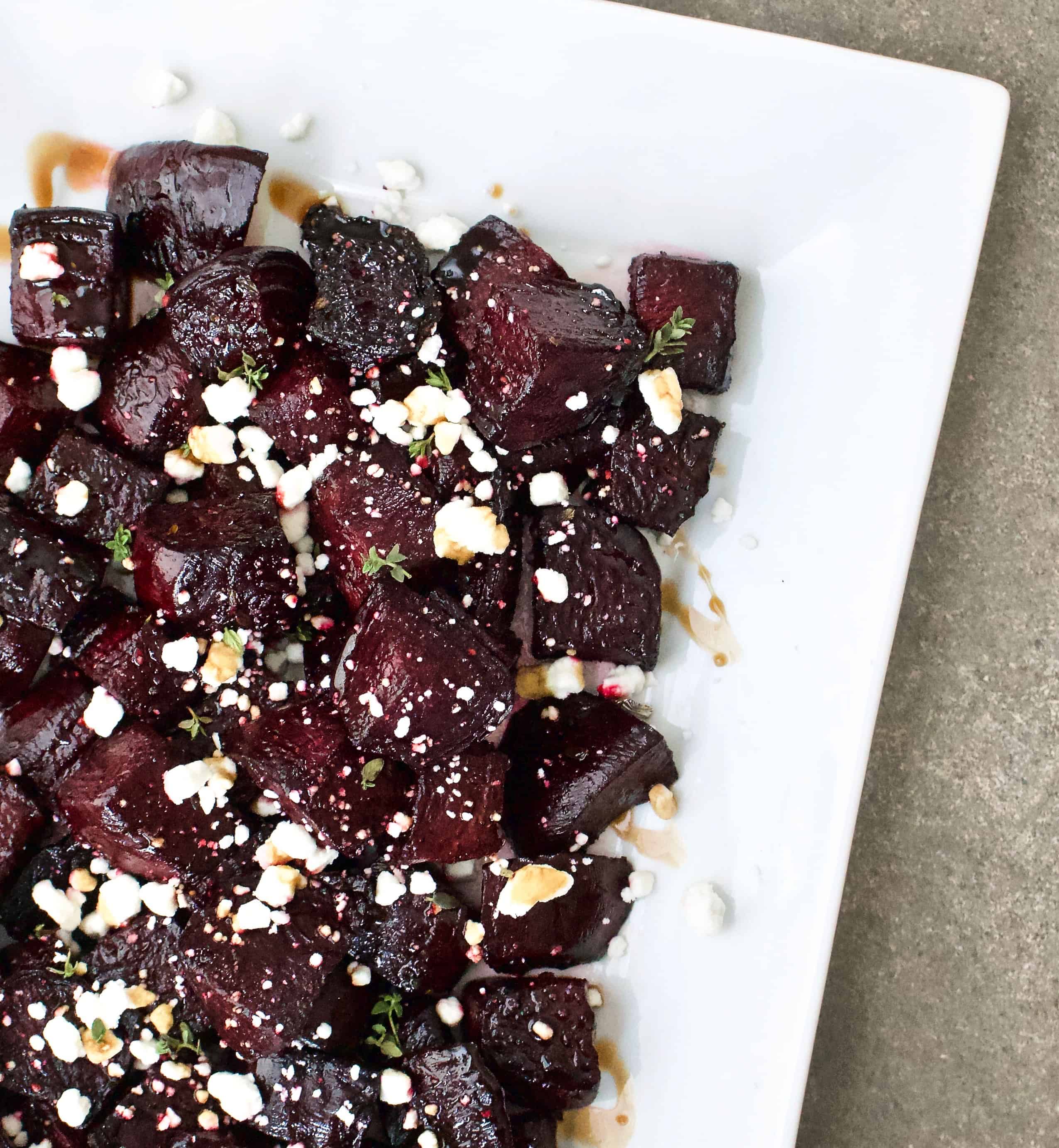 Roasted Beet Ring with Goat Cheese and Balsamic
