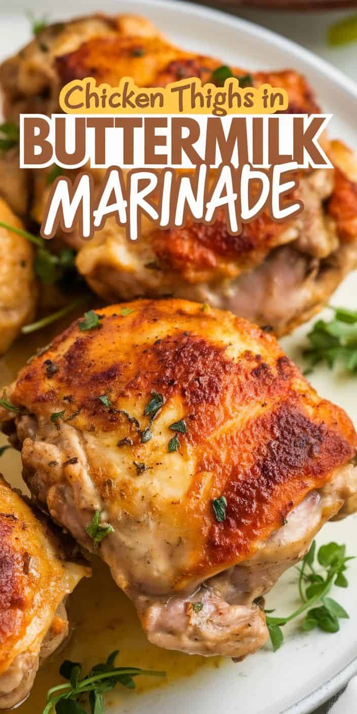 Buttermilk-Marinated Chicken Thighs with Thyme