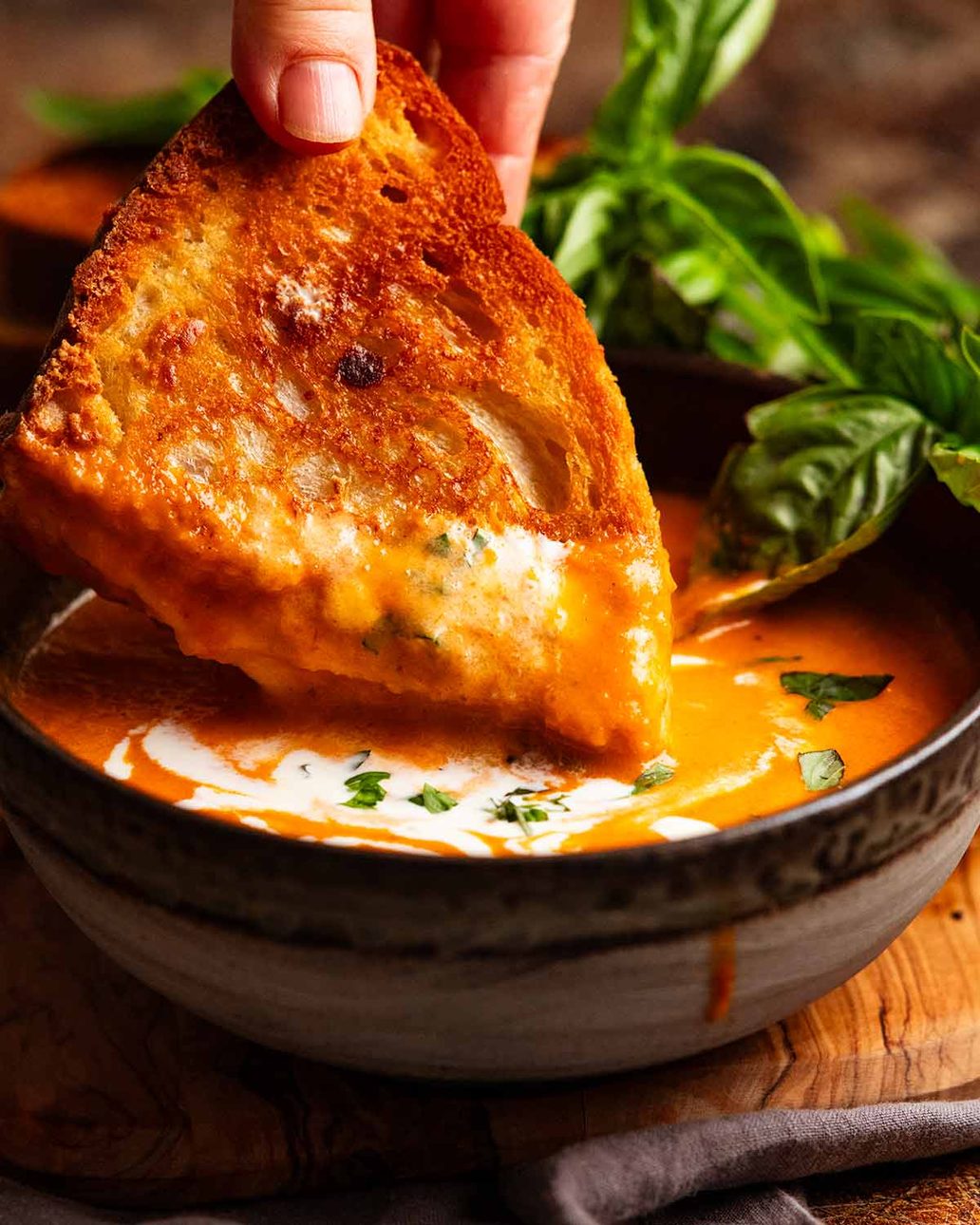 Smoky Tomato and Thyme Tomato Soup