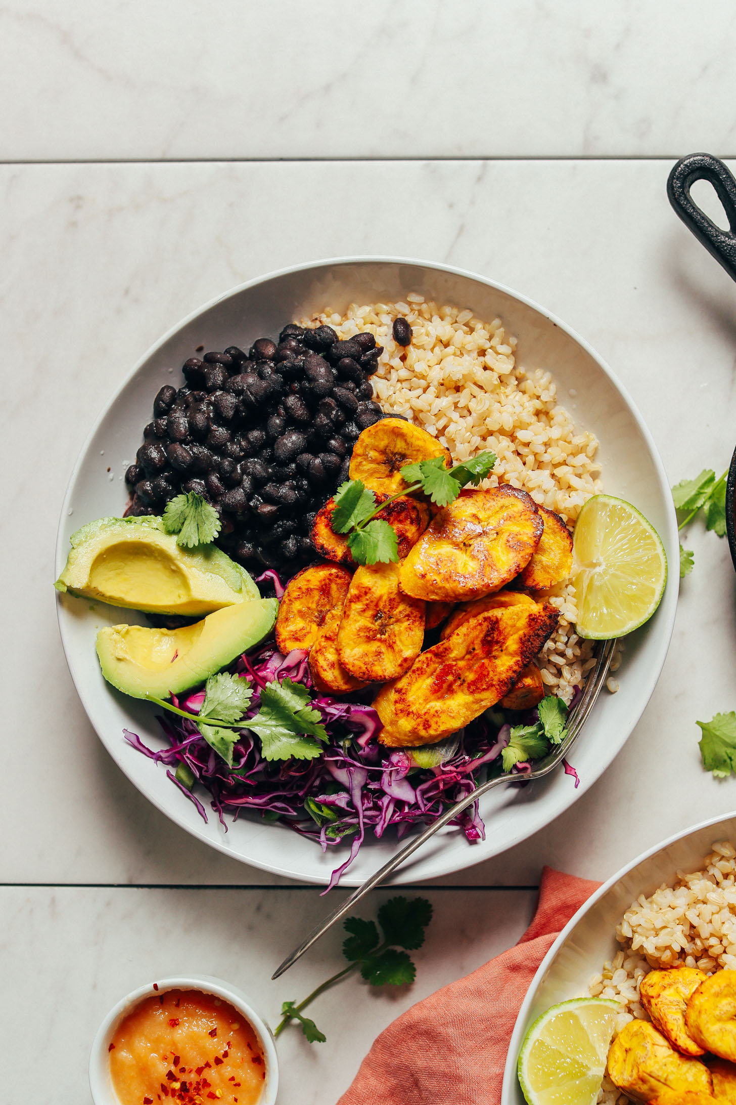 Roasted Plantains and Black Beans with Smoked Paprika