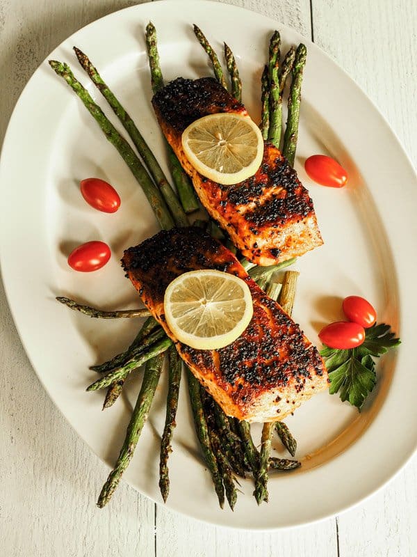 Mesquite-Grilled Salmon with Prickly Pear Salsa