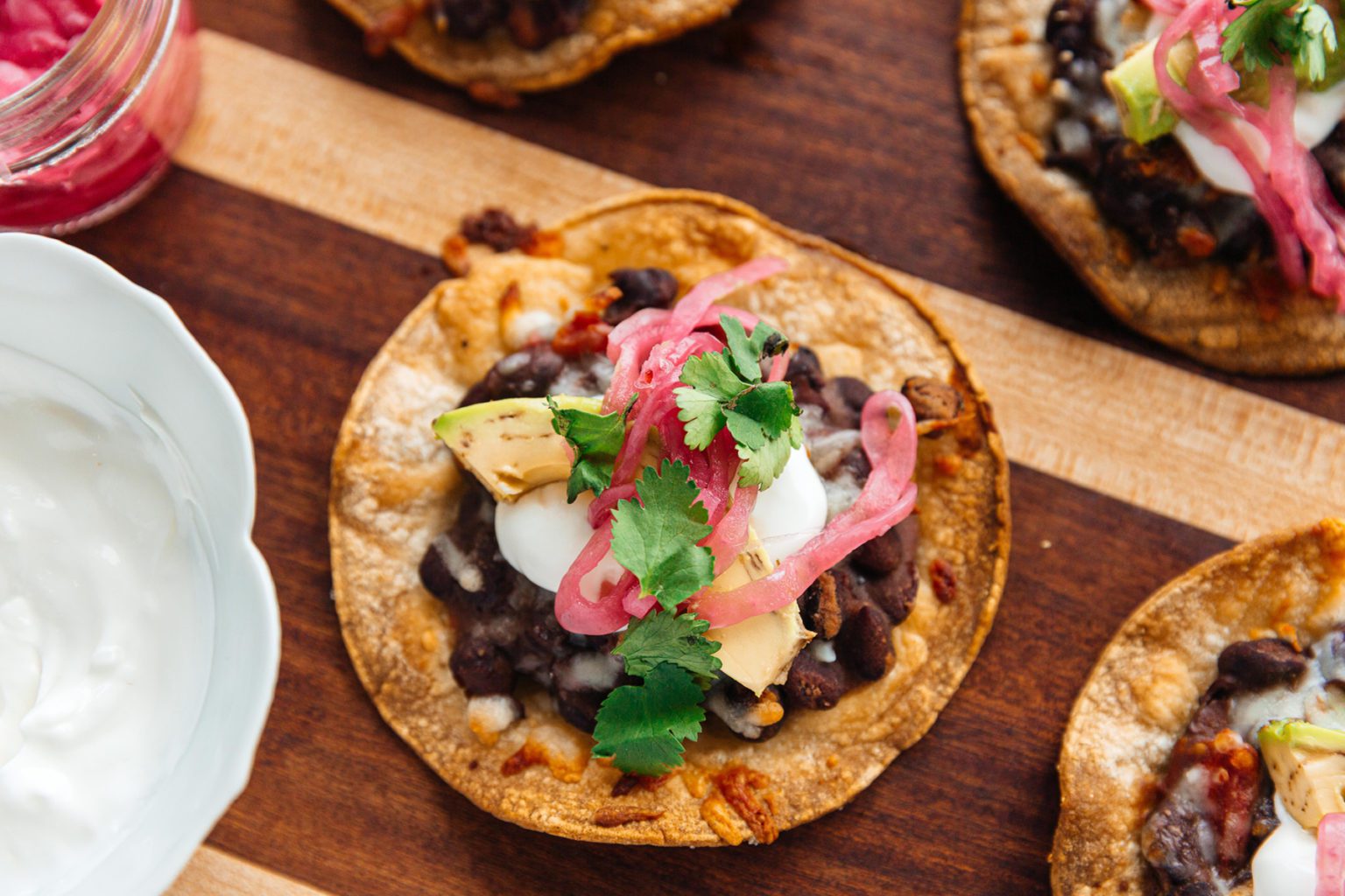 Cumin-Spiced Black Bean Tostadas