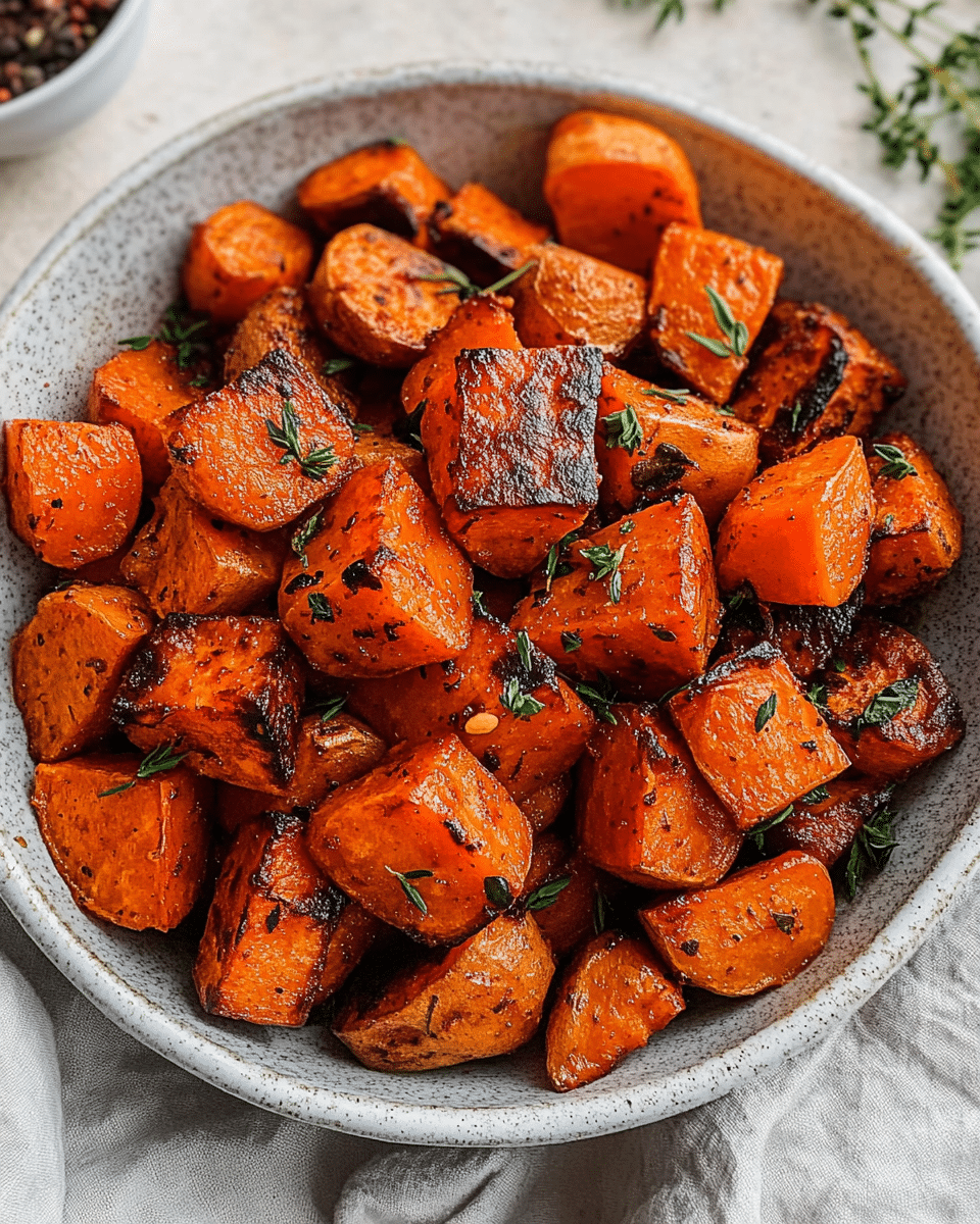 Cinnamon-Spiced Roasted Sweet Potatoes and Carrots