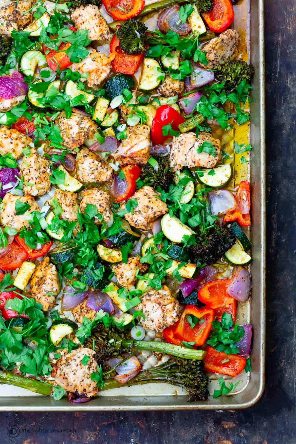 Farro Chicken with 50/30/20 Vegetable Medley