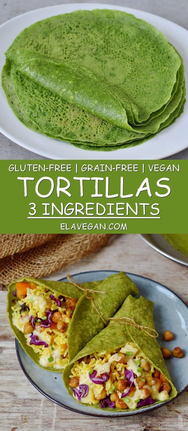 Chickpea and Spinach Flour Tortillas