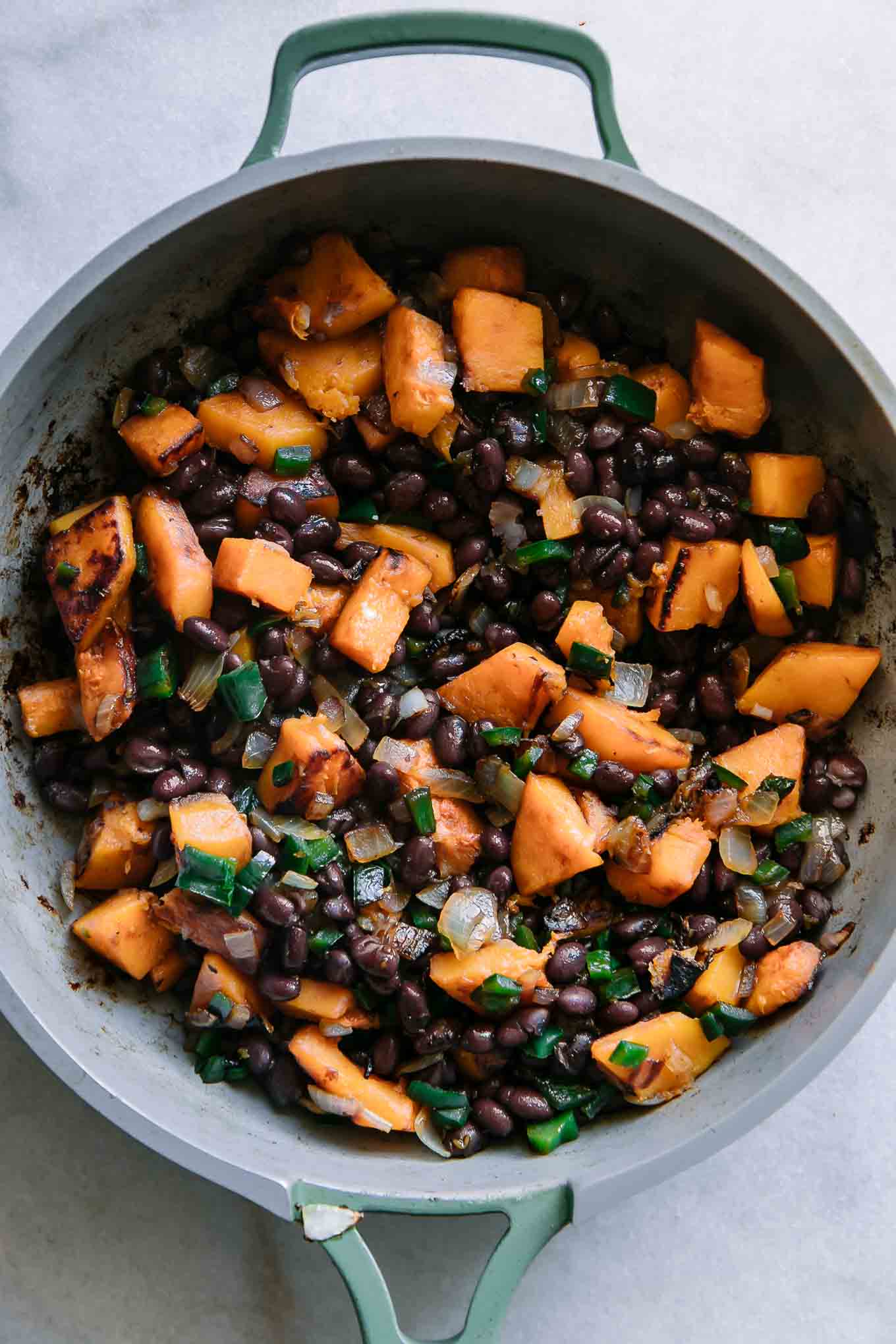 Cumin-Roasted Butternut Squash with Black Beans and Corn