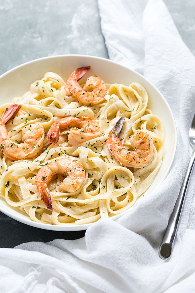 Lemon-Dill Pasta with Shrimp