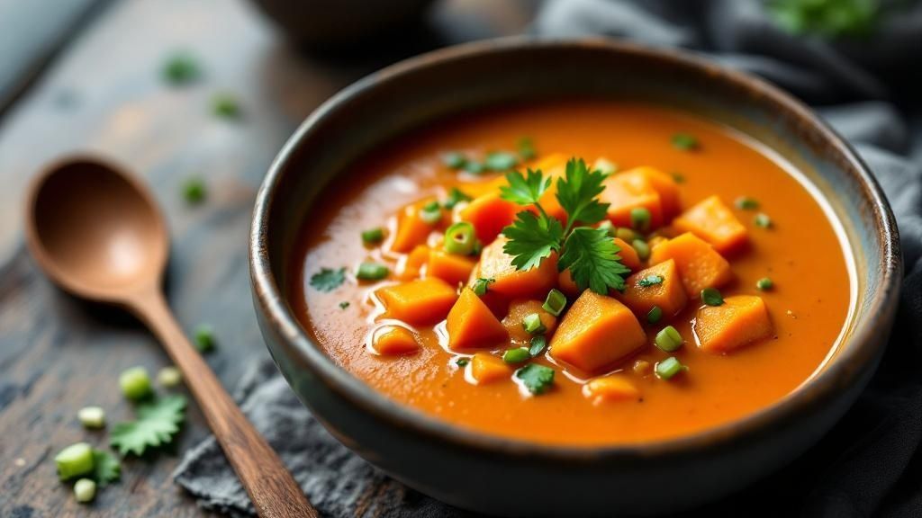 Miso-Caramelized Sweet Potato Soup