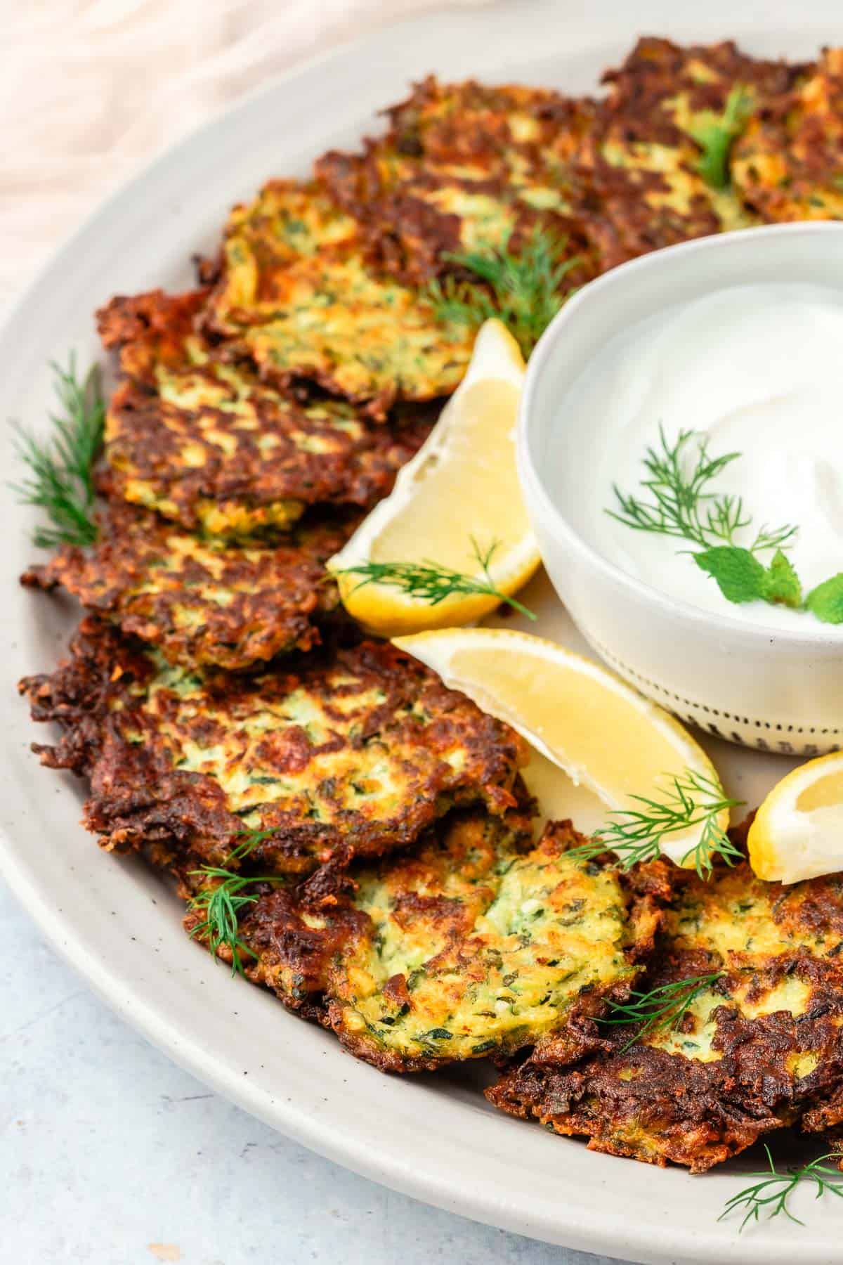 Parsley and Dill Zucchini Fritters