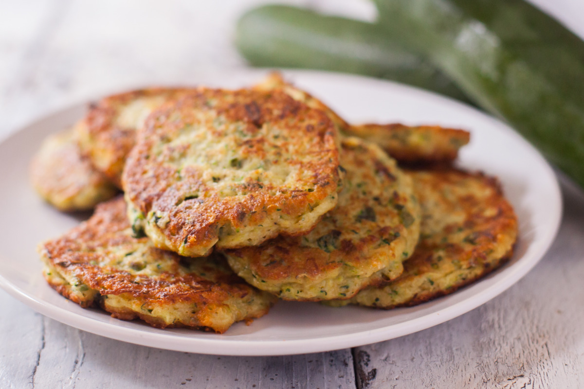 Zucchini Ring Fritters with Herbs
