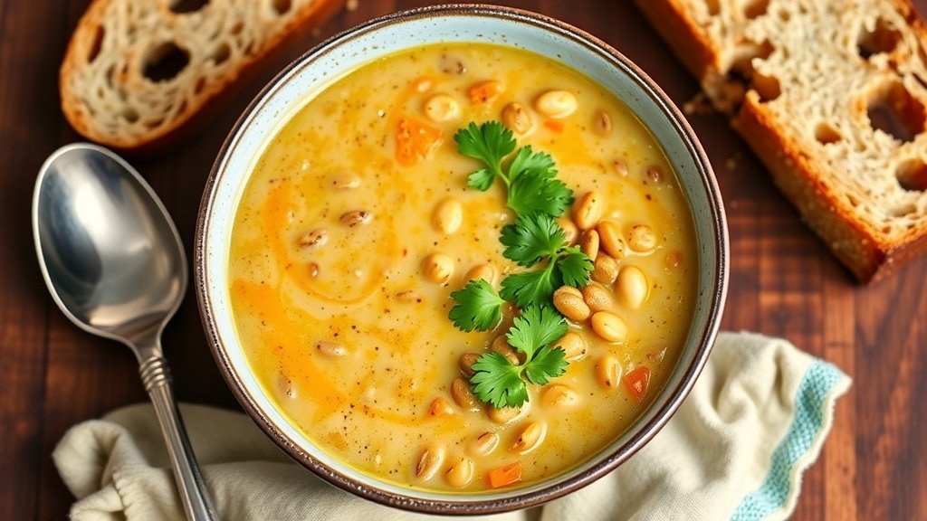 Turmeric-Spiced Lentil Soup with Coconut Milk