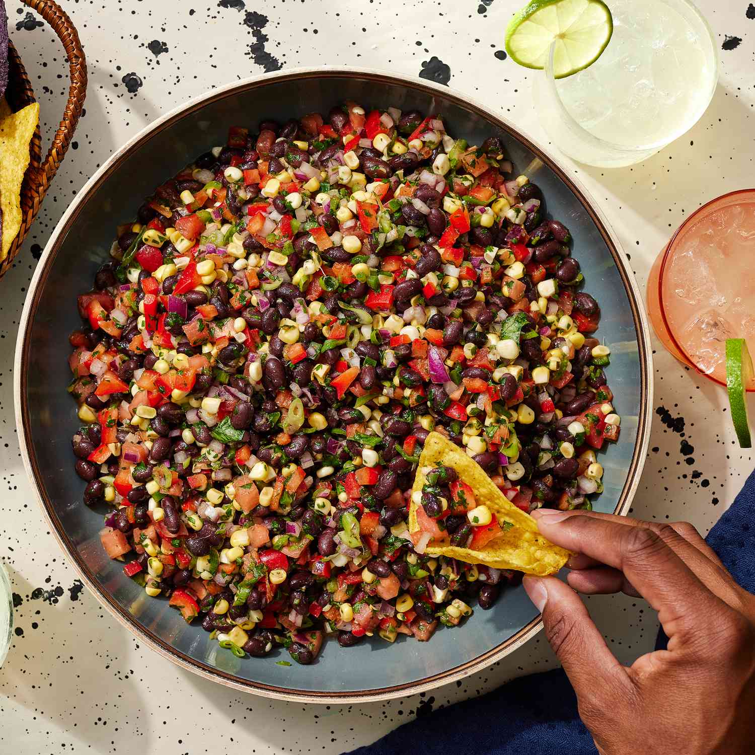 Bell Pepper Boats with Corn and Black Beans