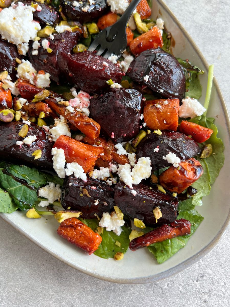 Radiant Roasted Beet and Carrot Salad