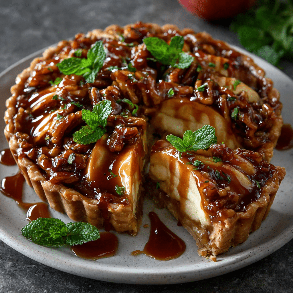 Miso-Caramelized Mushroom and Apple Tarts