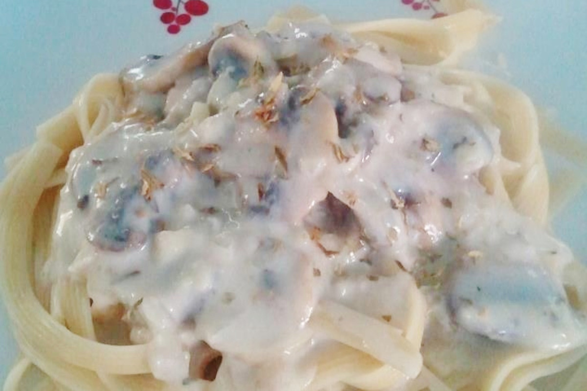 Forest Mushroom Pasta with Cream Sauce