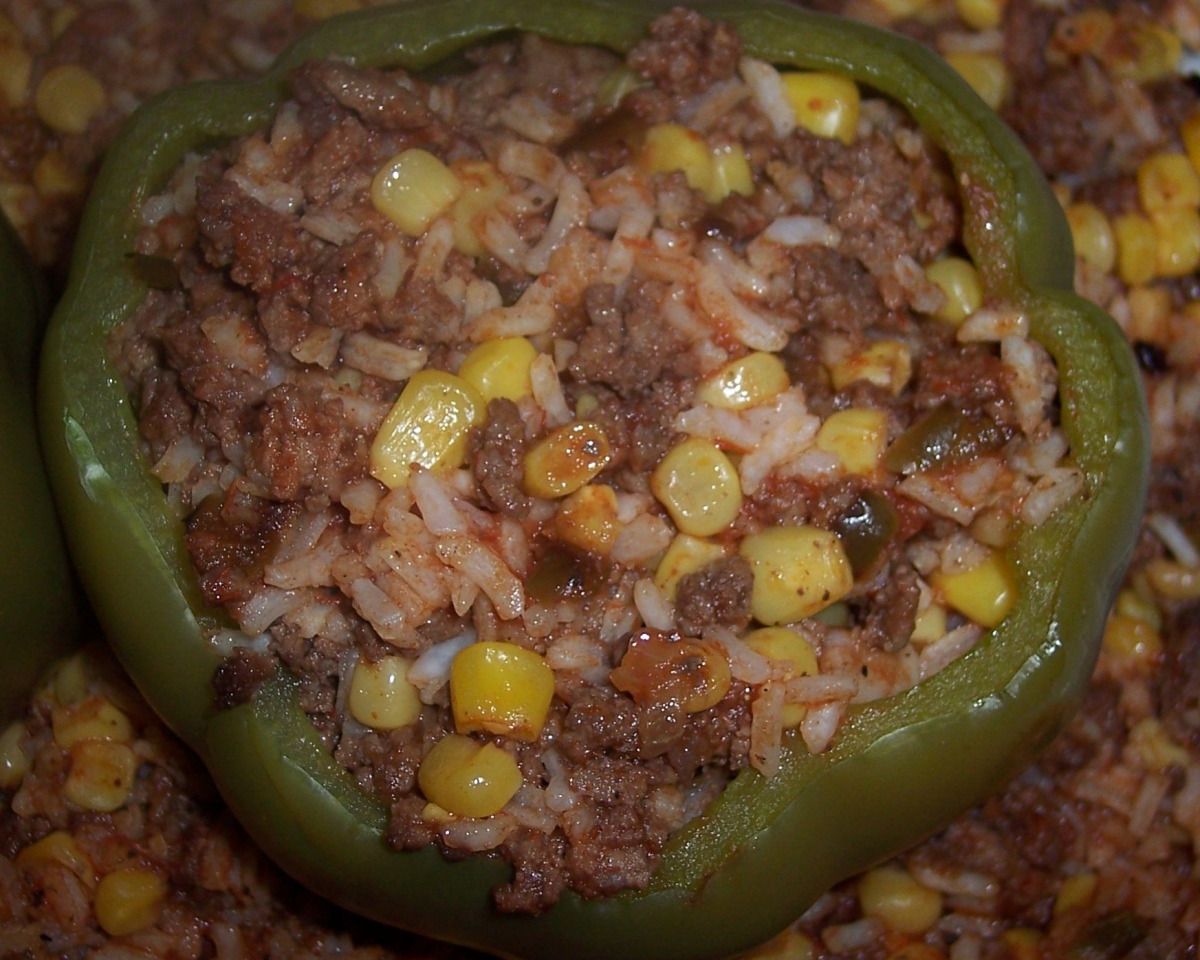 Sofrito-Stuffed Bell Peppers