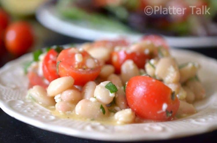 Lemon-Dill White Bean Salad with Cherry Tomatoes