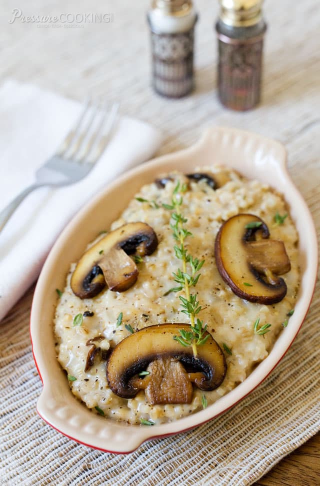 Mushroom and Thyme Oatmeal