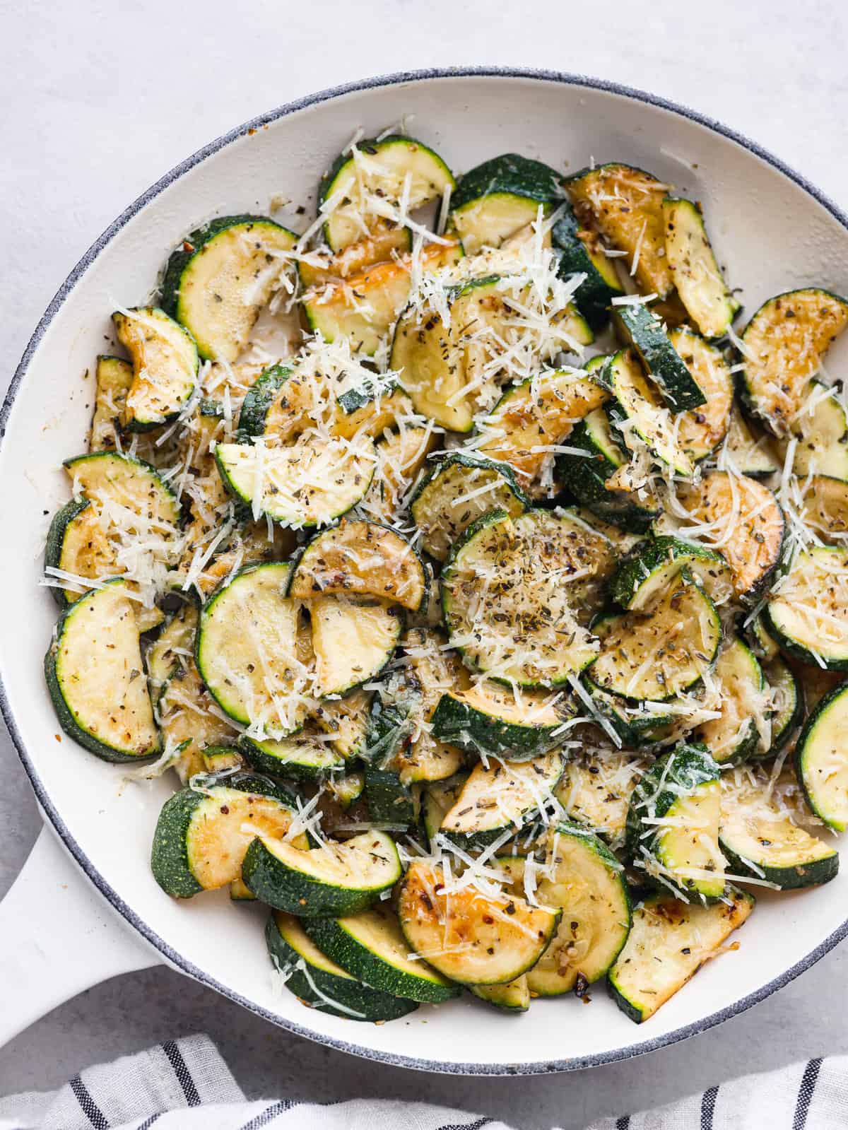 Sautéed Zucchini Noodles with Avocado and Parmesan