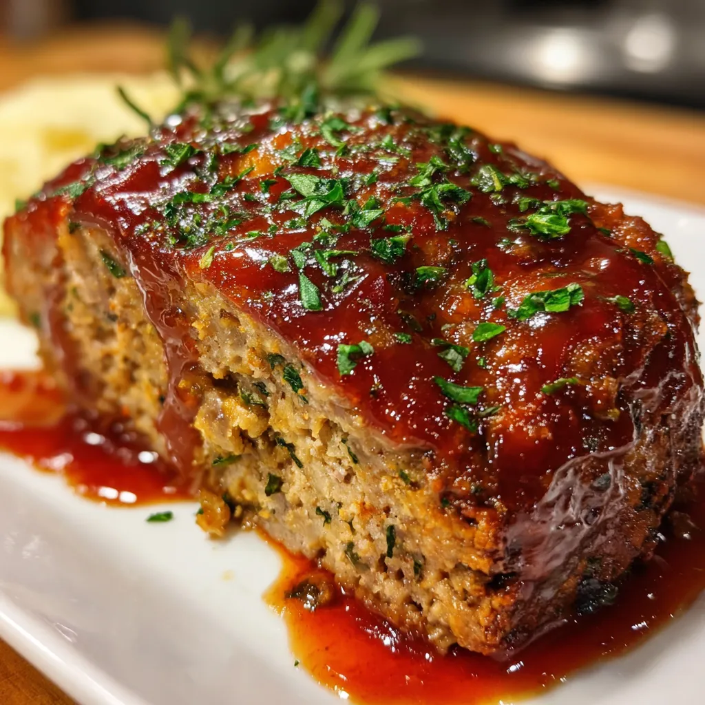 Herb-Infused Beef Meatloaf