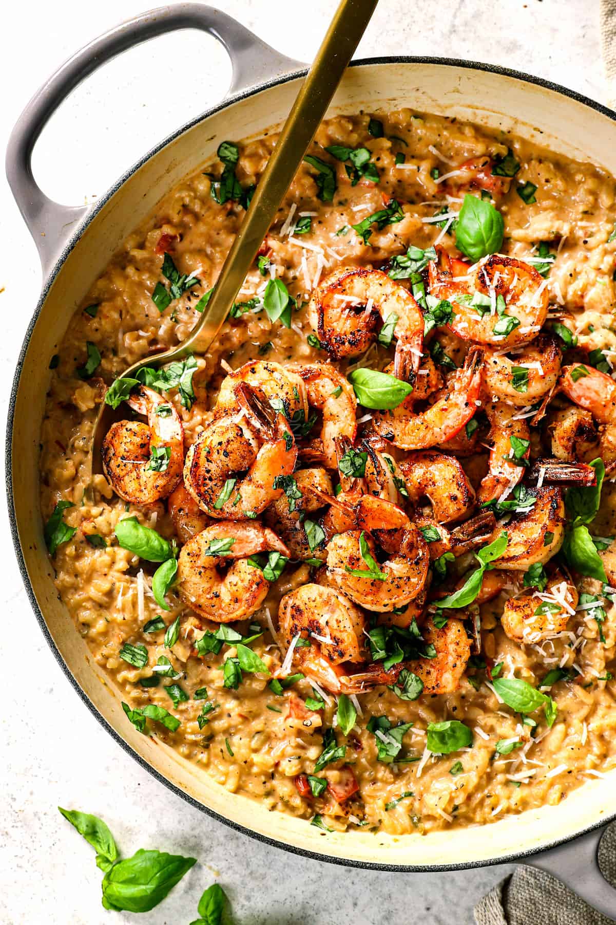 Citrus-Saffron Risotto with Shrimp