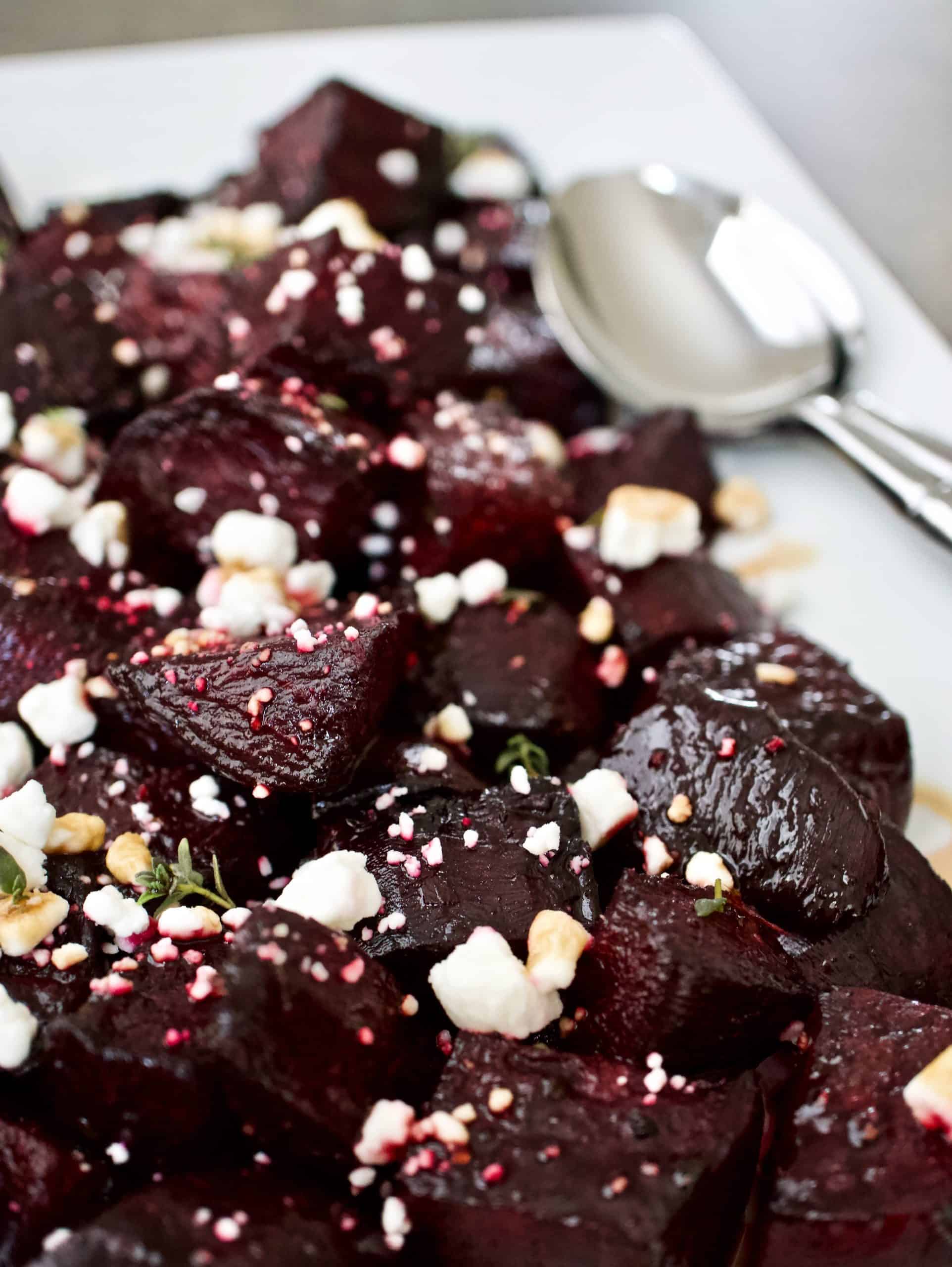 Balsamic Roasted Beetroot with Goat Cheese