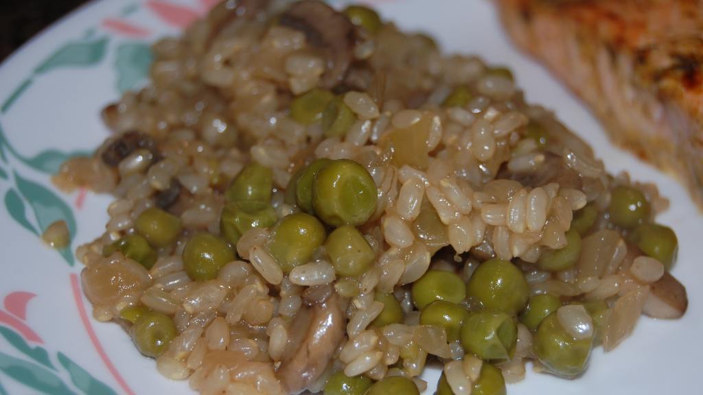 Gin-Infused Risotto with Peas