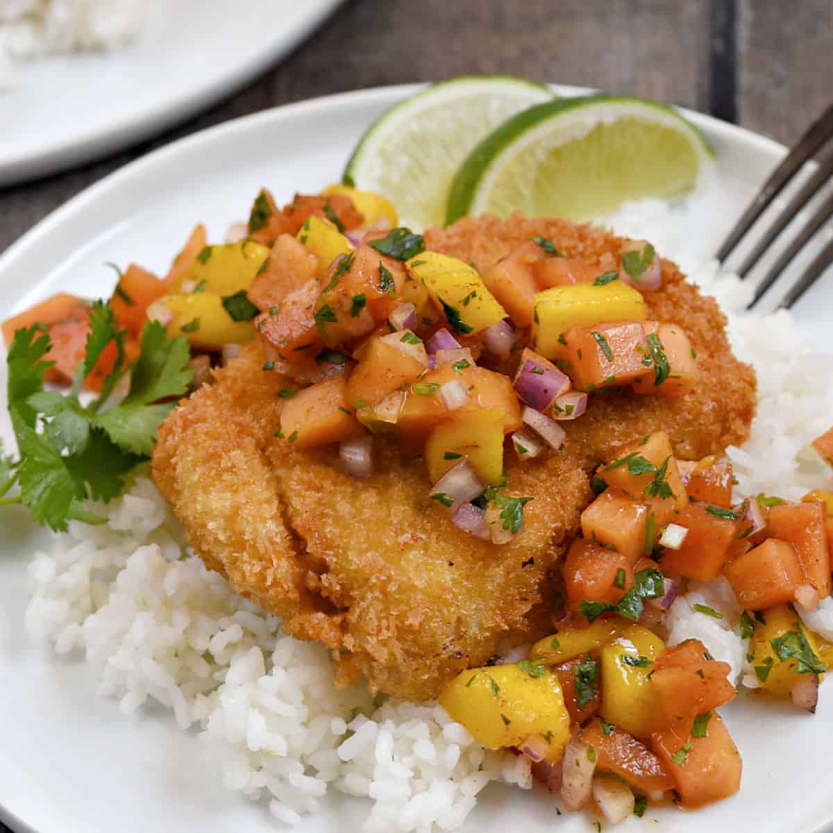 Fried Mahi-Mahi with Salsa Criolla