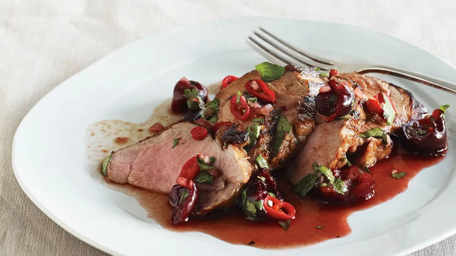 Chili-Crusted Pork Tenderloin with Corn Salsa