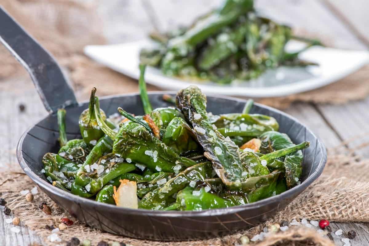 Garlic-Pan Sautéed Pimientos de Padrón